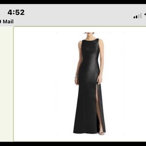 Alfred Sung black Mermaid Gown